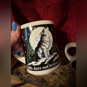 Wolf mugs Abbey Press Vintage coffee Mugs